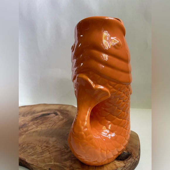 Bistro Brights Orange Koi “Glug, Glug” Gurgle Pitcher - Picture 3 of 6